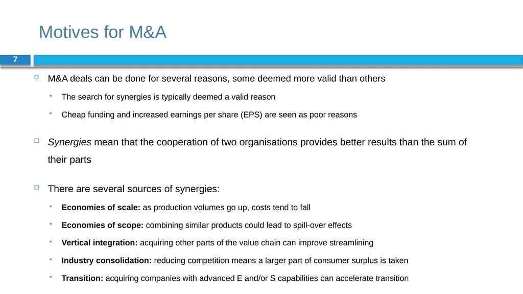 Corporate Finance for Long-Term Value Chapter 18: - slide 7 of 28