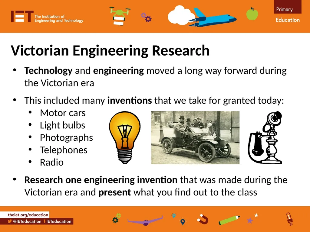 Victorian Engineering Research Using the internet - slide 4 of 6