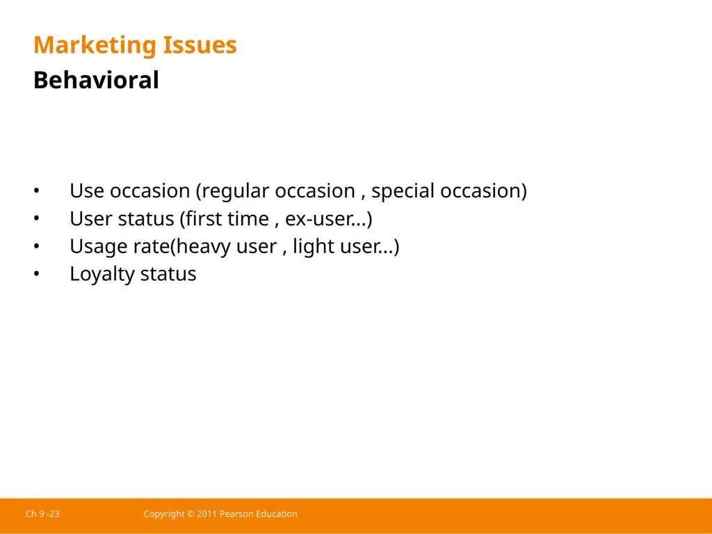 Ch 9 -1 Copyright © 2011 Pearson Education - slide 12 of 26