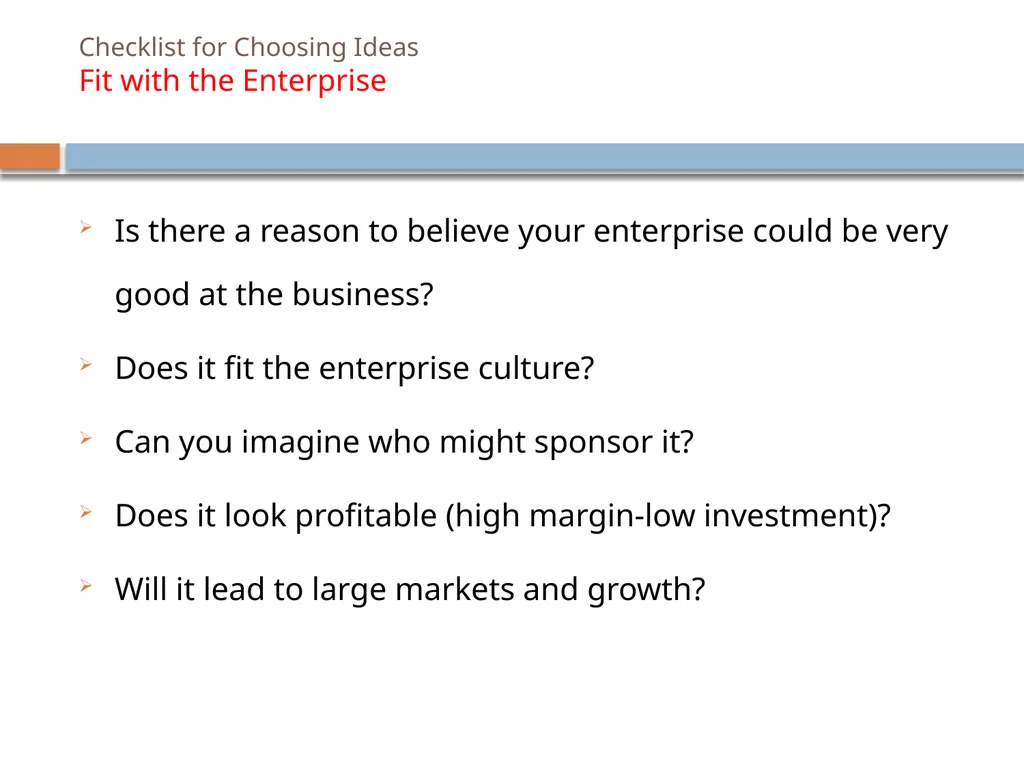 Entrepreneurship Development Search for Business - slide 19 of 20