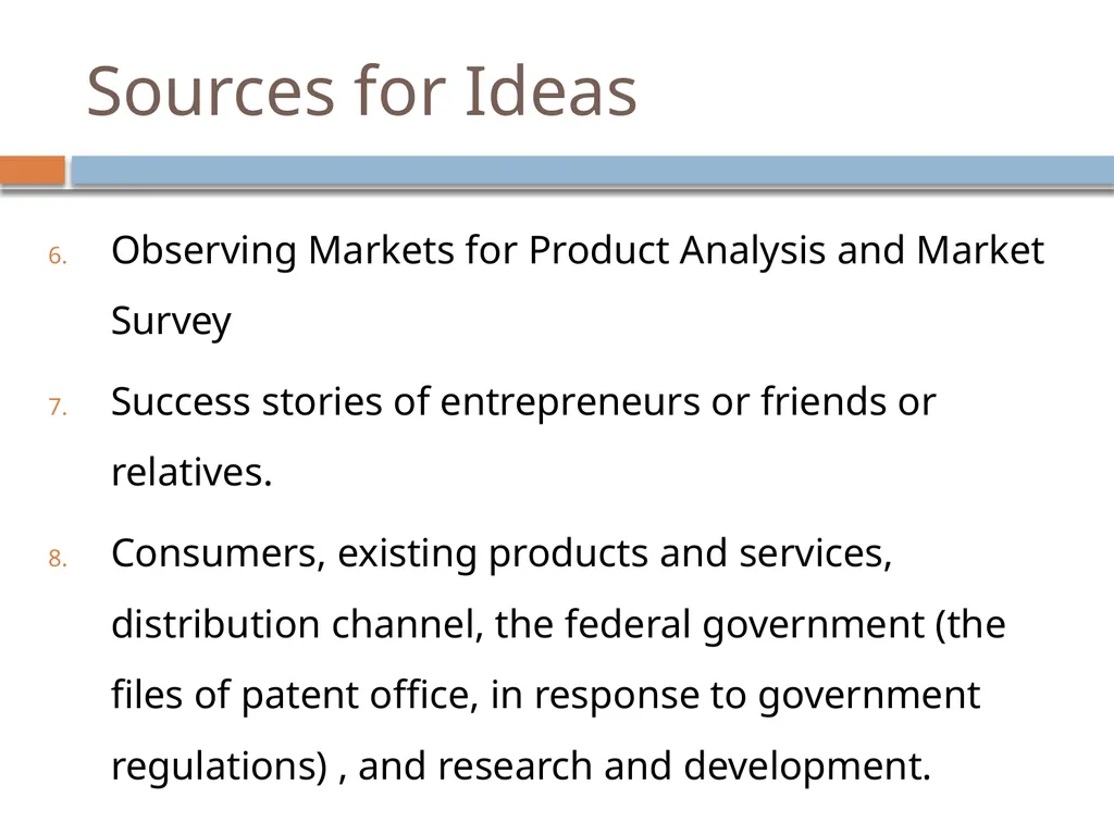 Entrepreneurship Development Search for Business - slide 3 of 20
