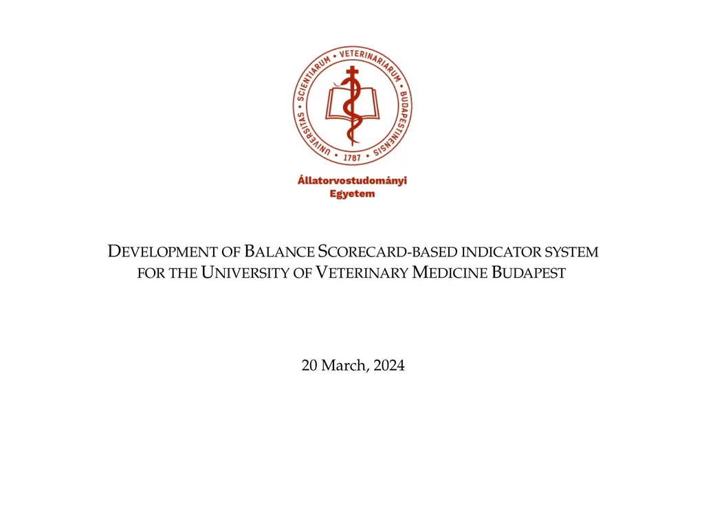 Development of Balance Scorecard-based indicator - slide 1 of 10