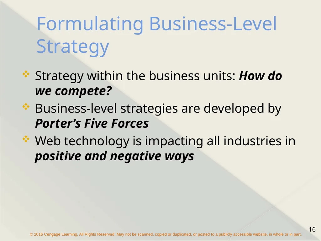 Chapter 8 Strategy Formulation and Execution - slide 16 of 24