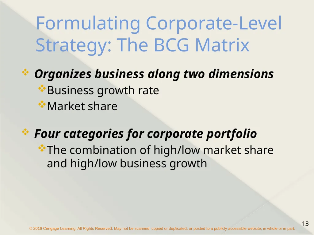 Chapter 8 Strategy Formulation and Execution - slide 13 of 24