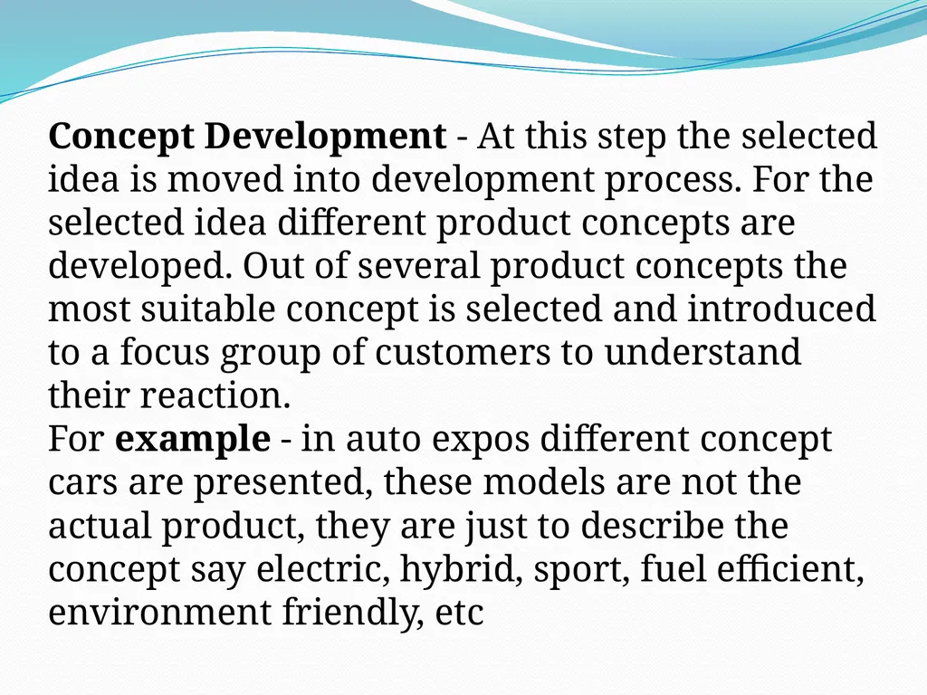NEW PRODUCT DEVELOPMENT The development of - slide 8 of 25
