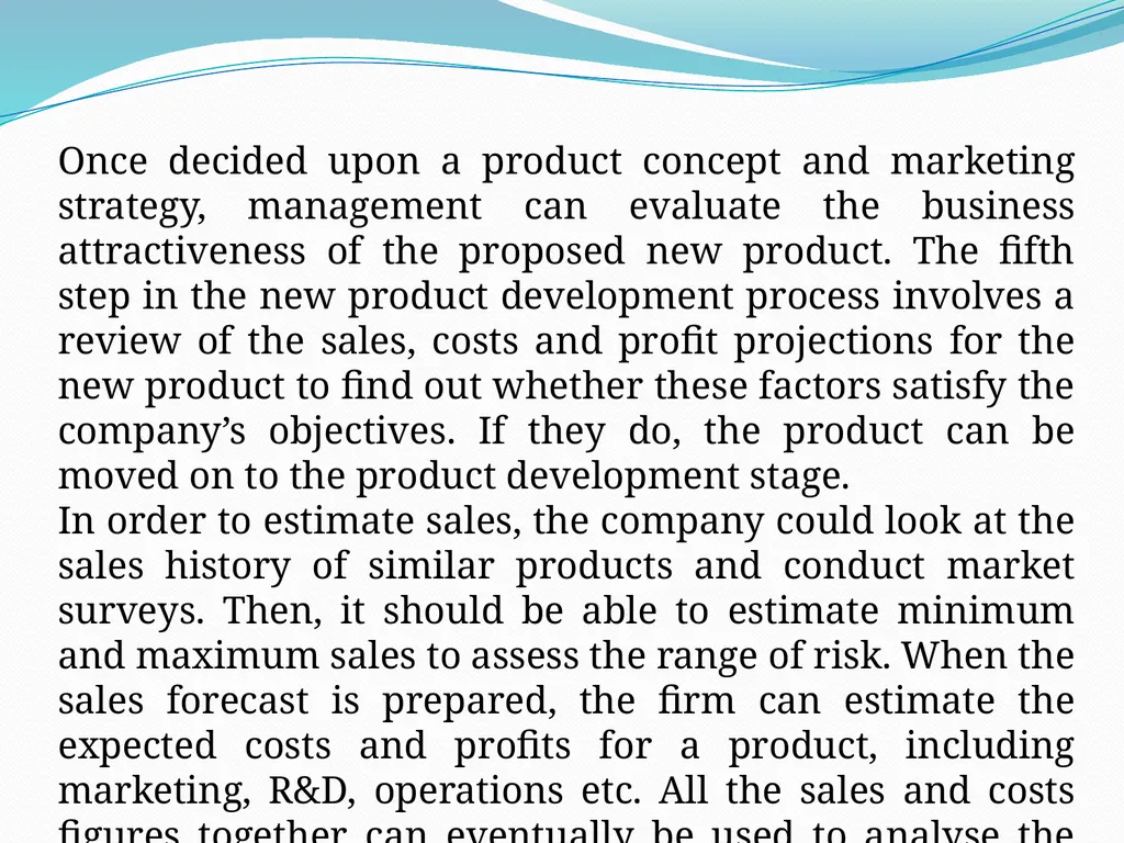 NEW PRODUCT DEVELOPMENT The development of - slide 12 of 25