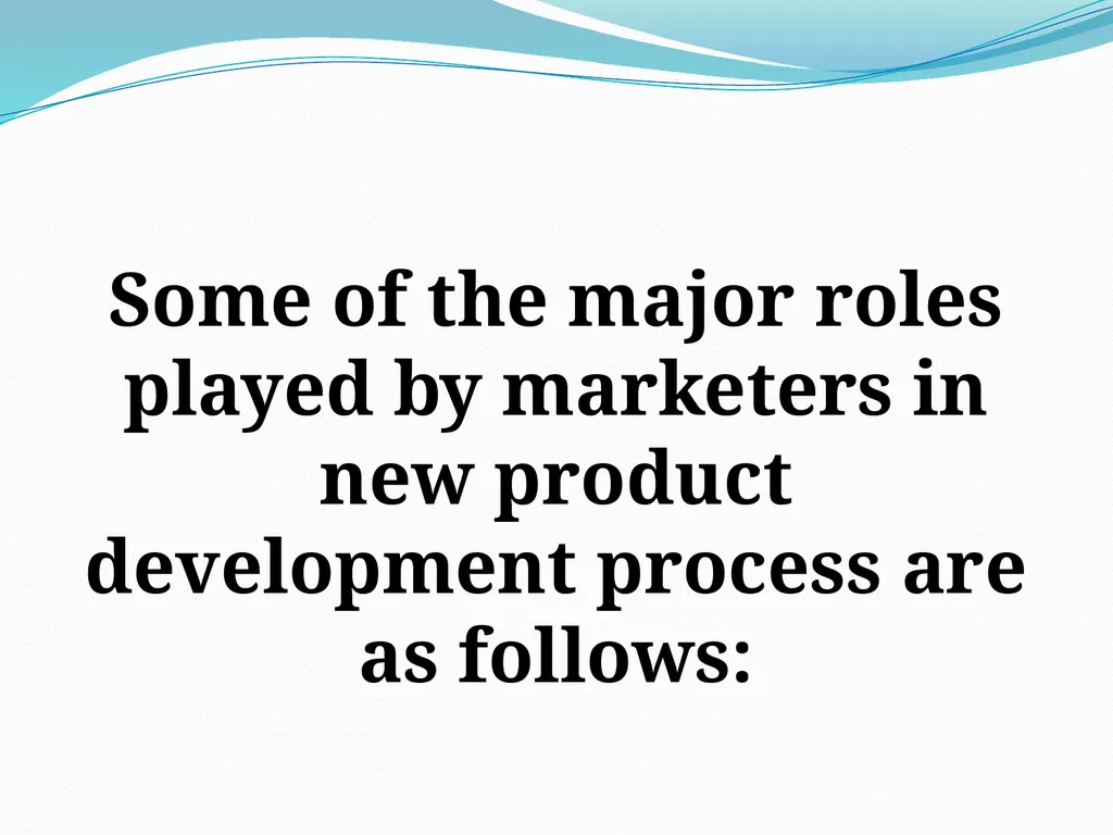 NEW PRODUCT DEVELOPMENT The development of - slide 18 of 25