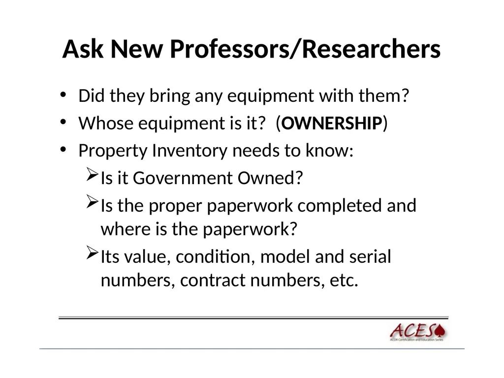 Equipment Policies Equipment Policy Scott Cingle – - slide 29 of 38