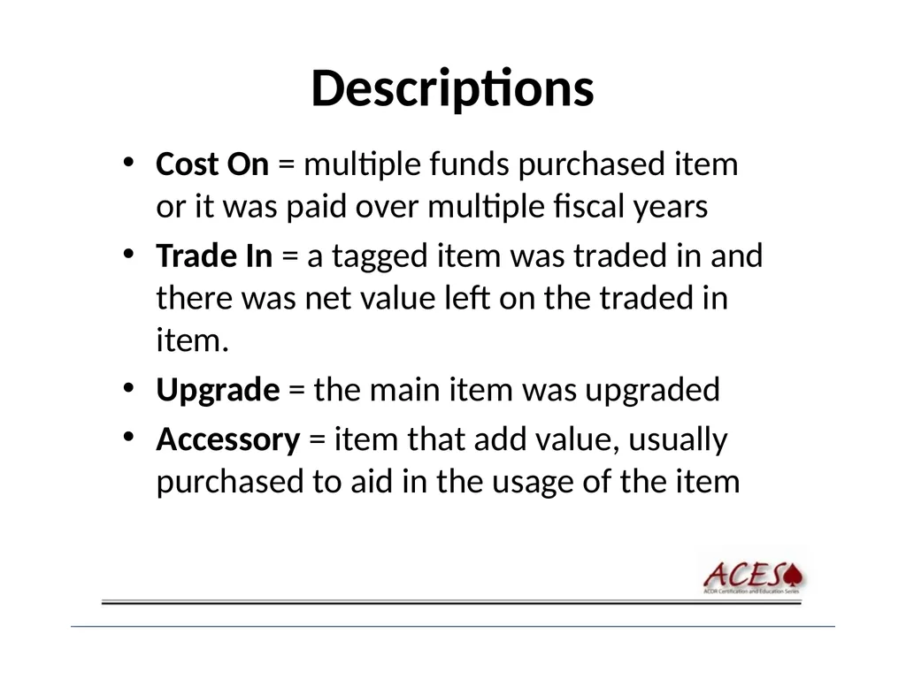 Equipment Policies Equipment Policy Scott Cingle – - slide 9 of 38