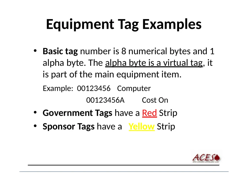 Equipment Policies Equipment Policy Scott Cingle – - slide 8 of 38