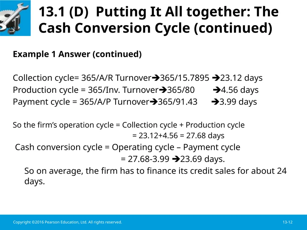 Chapter 13 Working Capital Management Learning - slide 12 of 56