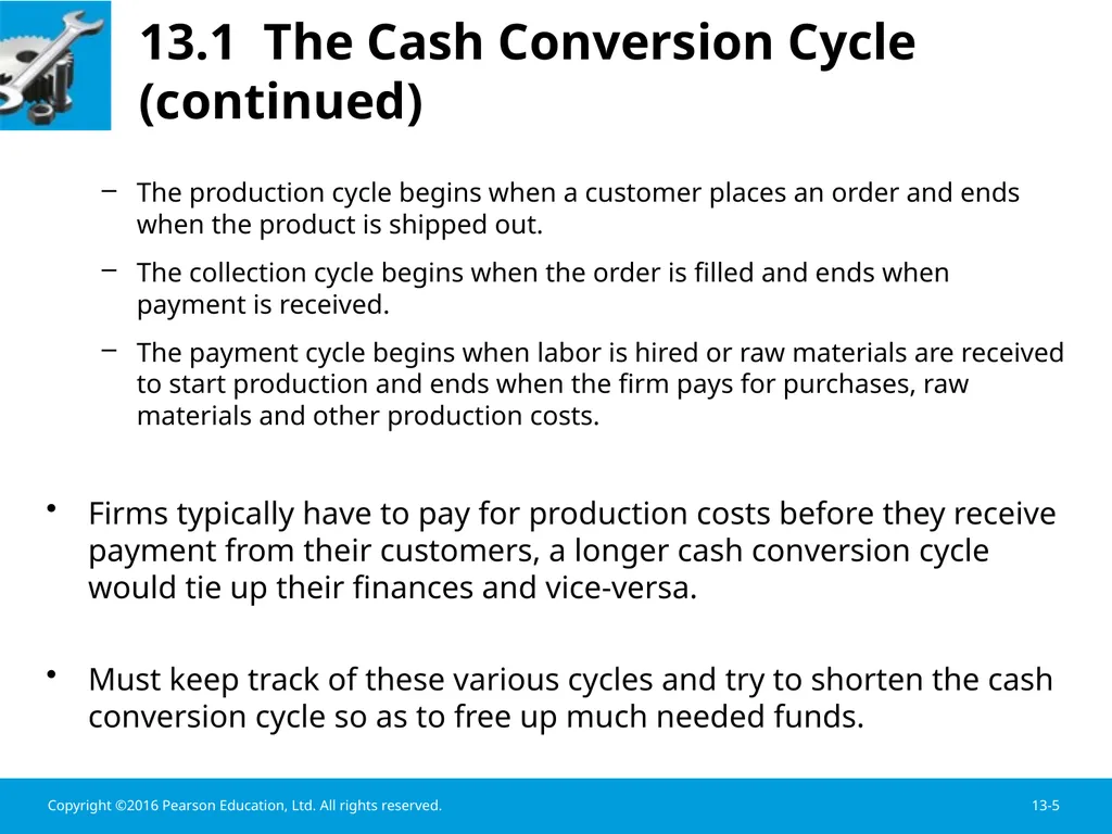 Chapter 13 Working Capital Management Learning - slide 5 of 56