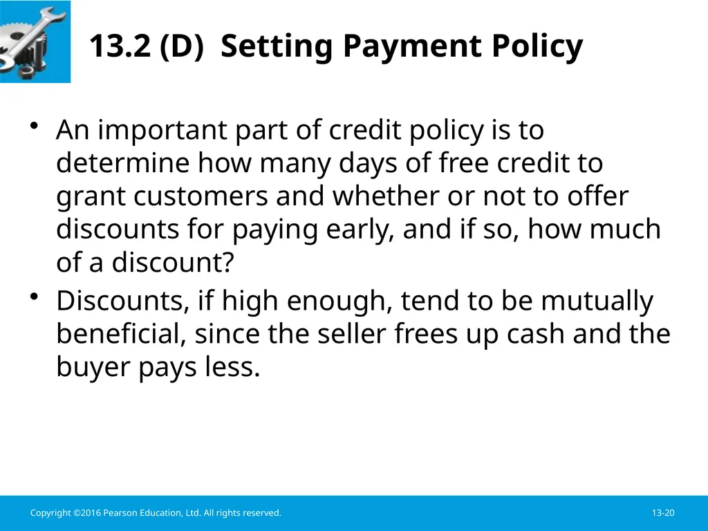 Chapter 13 Working Capital Management Learning - slide 20 of 56
