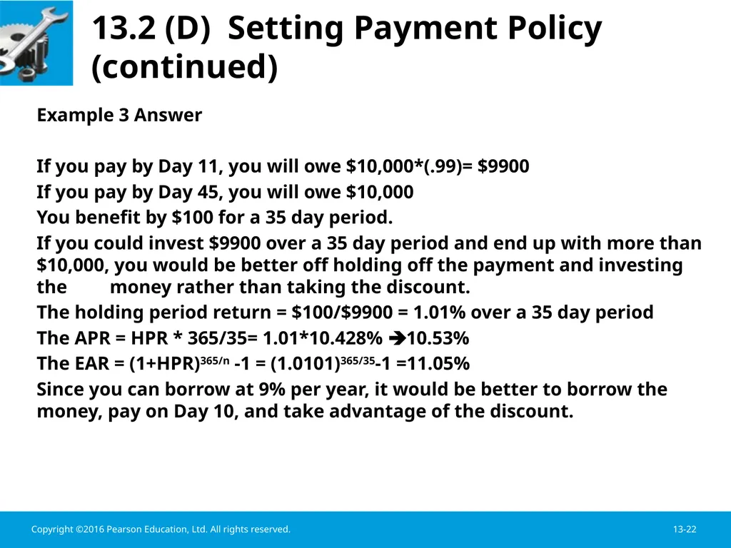 Chapter 13 Working Capital Management Learning - slide 22 of 56