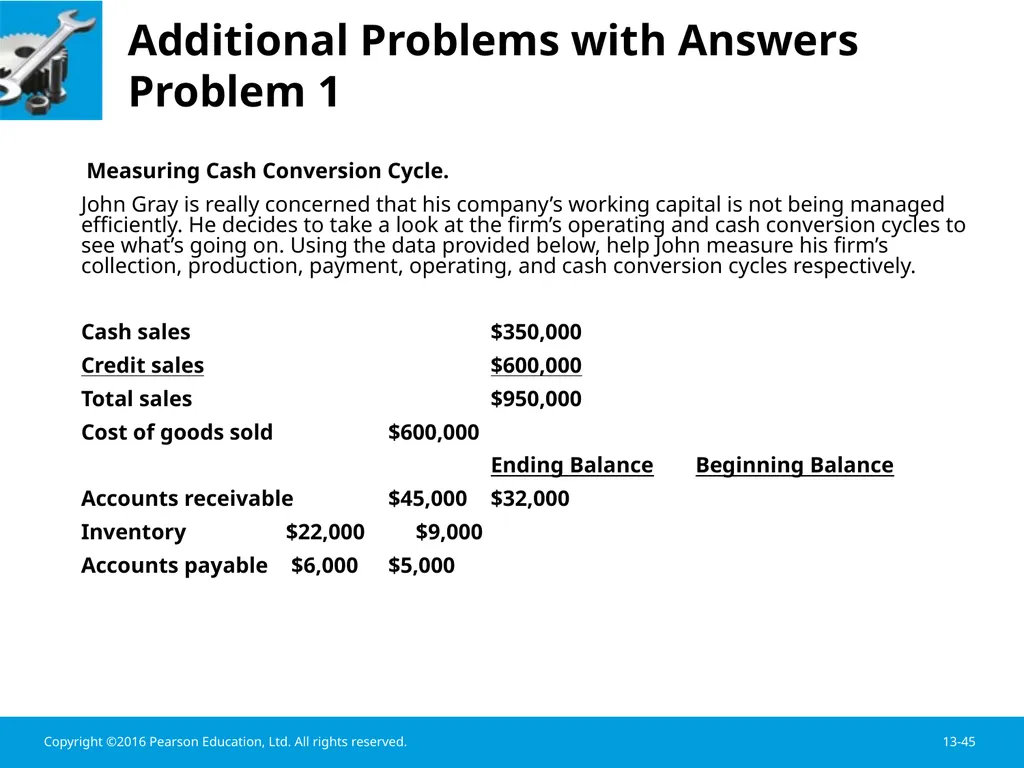Chapter 13 Working Capital Management Learning - slide 45 of 56