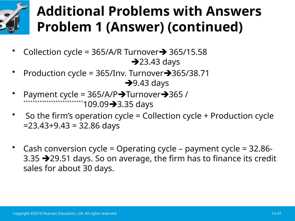Chapter 13 Working Capital Management Learning - slide 47 of 56