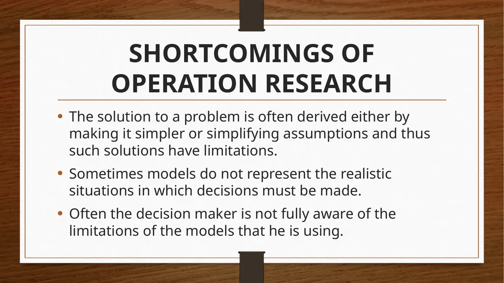 OPERATION RESEARCH Operation Research can be - slide 9 of 23