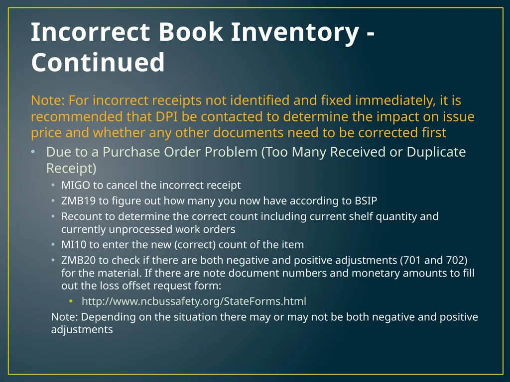 Annual Physical Inventory Thoughts and Tips - slide 32 of 32