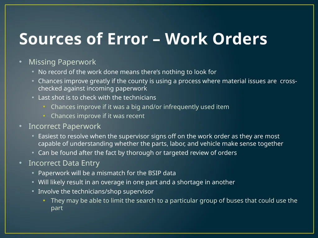 Annual Physical Inventory Thoughts and Tips - slide 22 of 32
