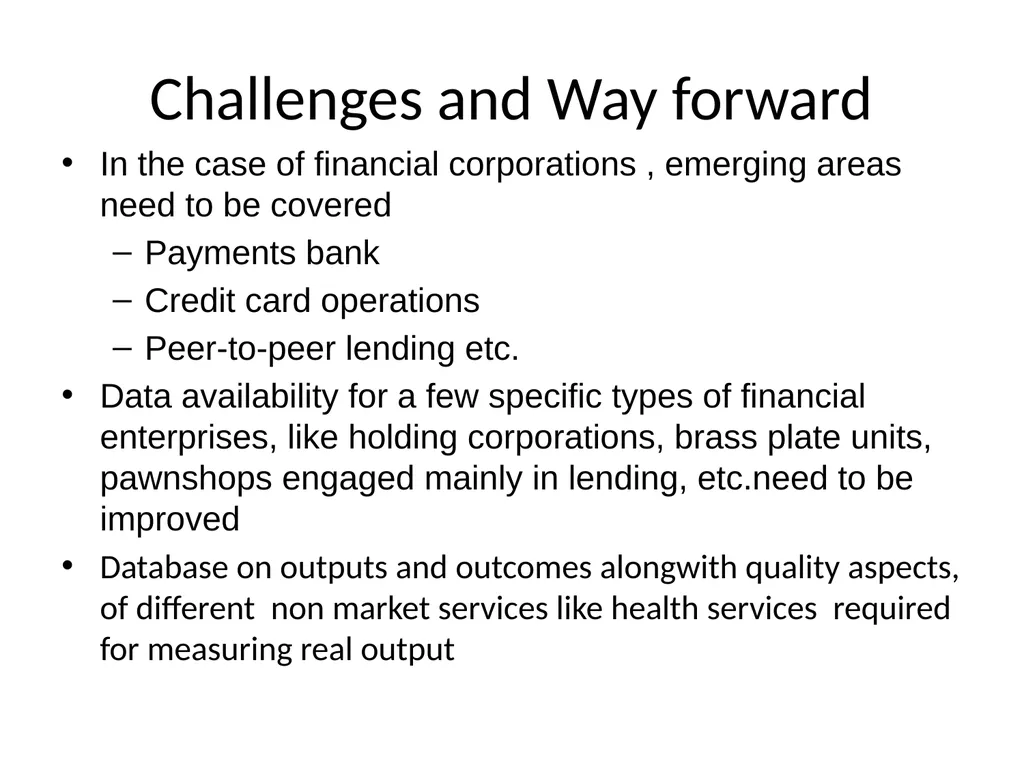 MEASURING SERVICES IN NATIONAL ACCOUNTS NATIONAL - slide 24 of 26