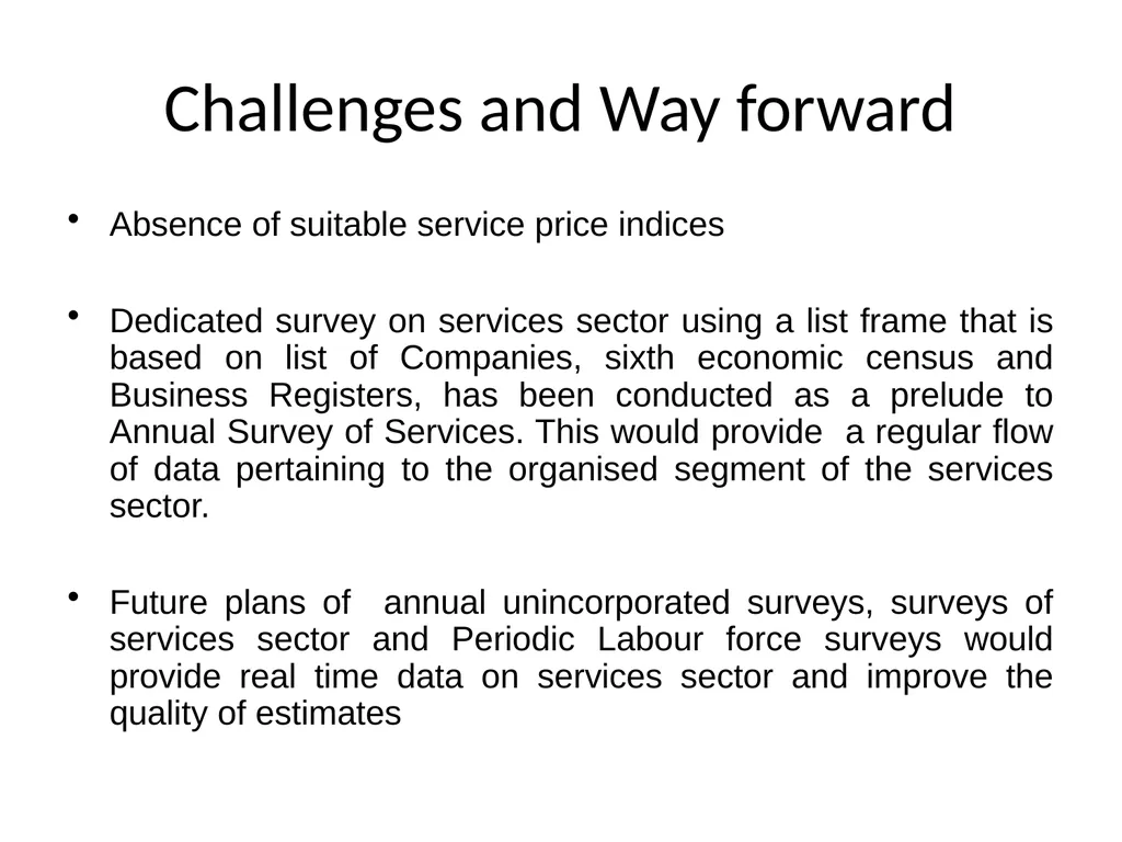 MEASURING SERVICES IN NATIONAL ACCOUNTS NATIONAL - slide 25 of 26