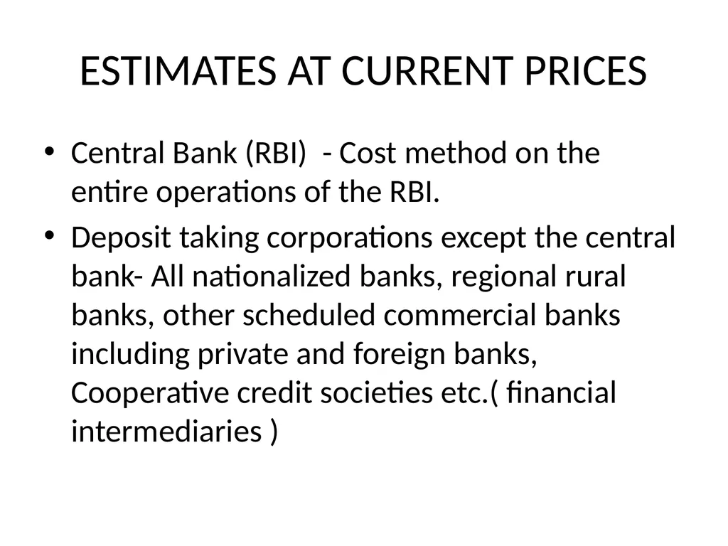 MEASURING SERVICES IN NATIONAL ACCOUNTS NATIONAL - slide 13 of 26