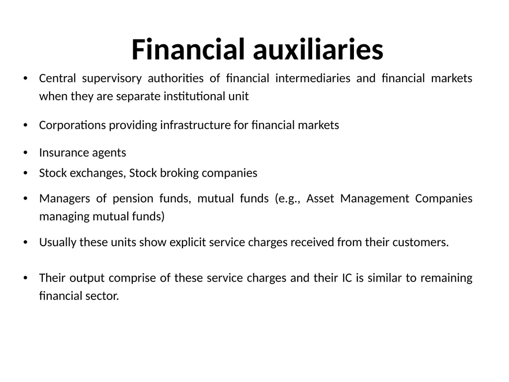 MEASURING SERVICES IN NATIONAL ACCOUNTS NATIONAL - slide 19 of 26