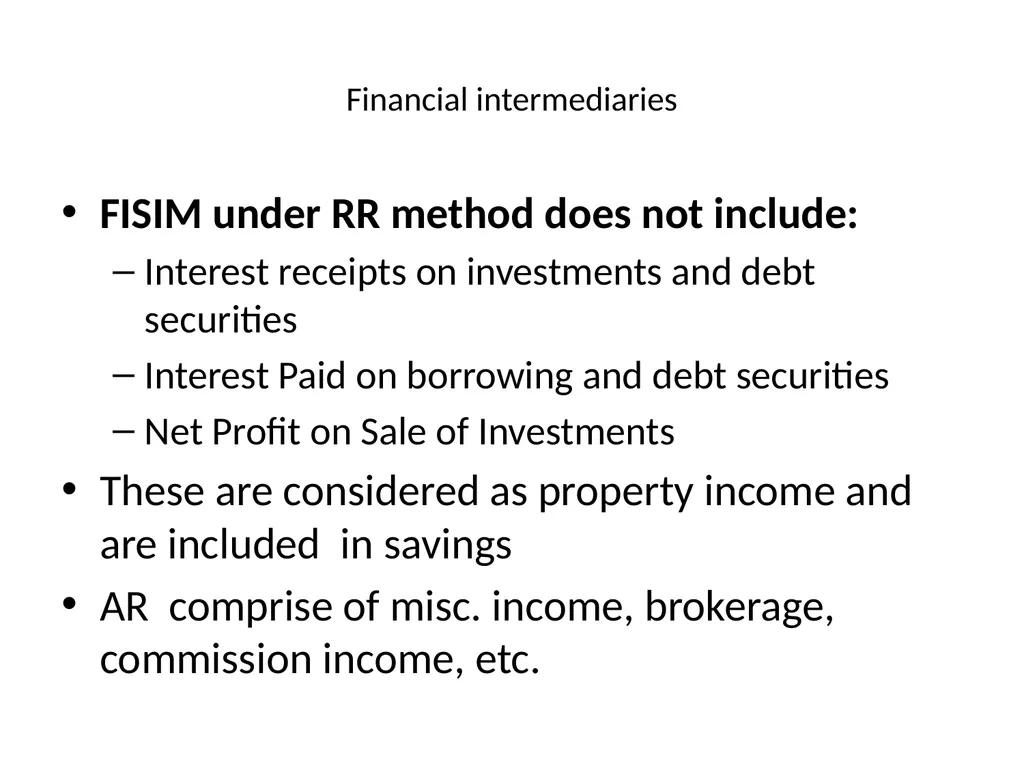 MEASURING SERVICES IN NATIONAL ACCOUNTS NATIONAL - slide 15 of 26