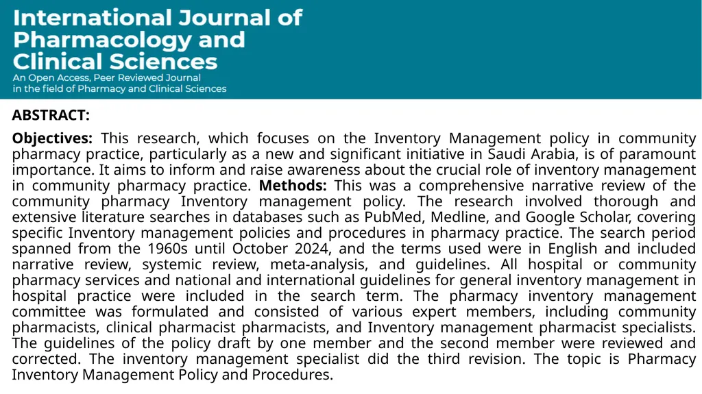 Community Pharmacy Policy and Procedures: The - slide 2 of 5