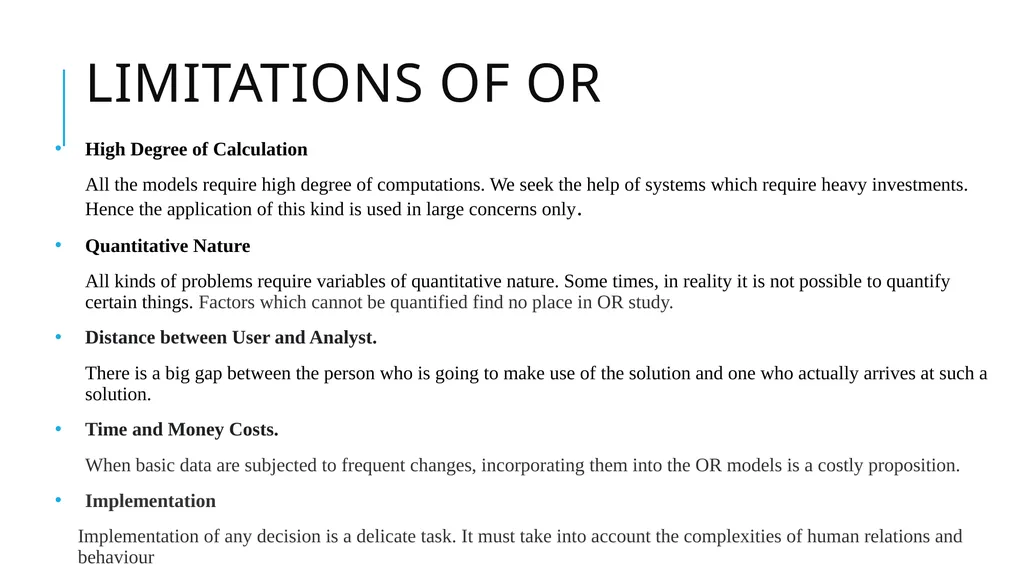 Introduction to Operations Research 1 Takes in to - slide 43 of 44