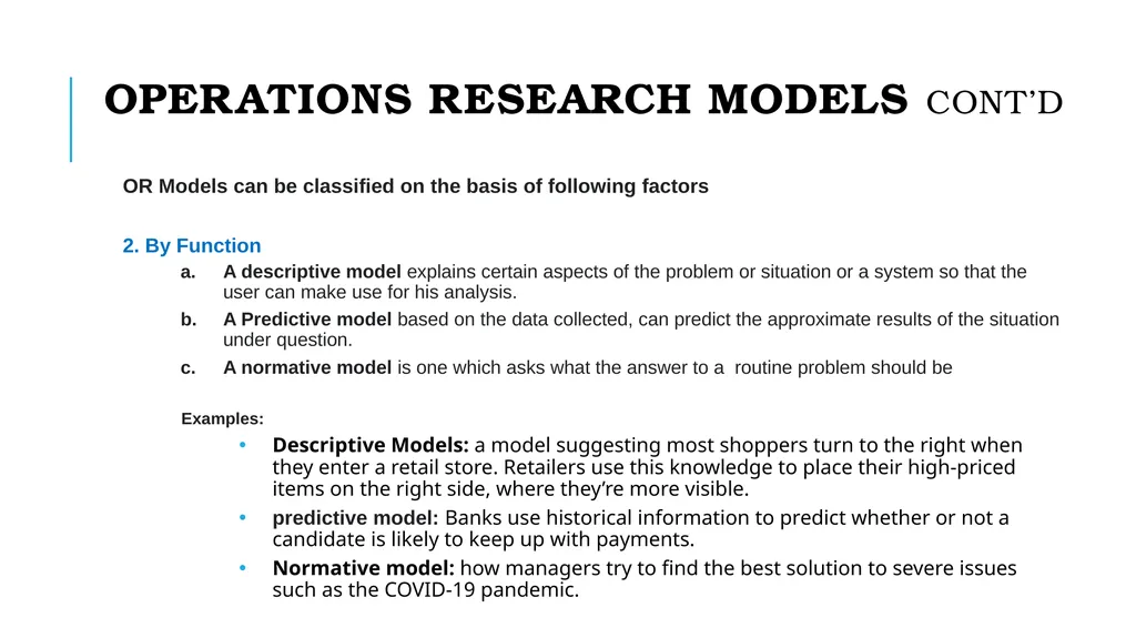 Introduction to Operations Research 1 Takes in to - slide 14 of 44