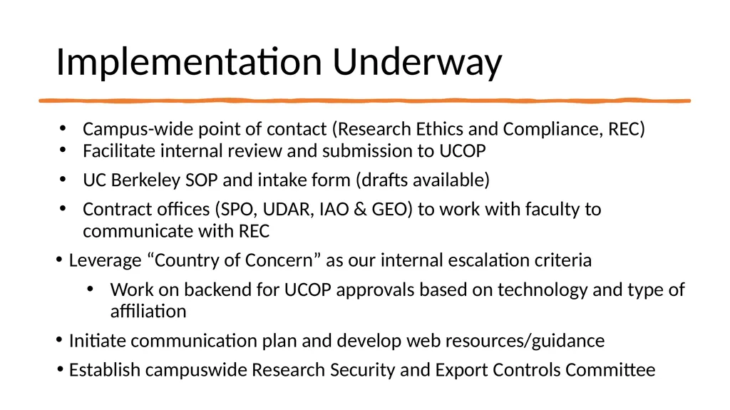 Update: UCOP International Affiliations Mandate - slide 11 of 24