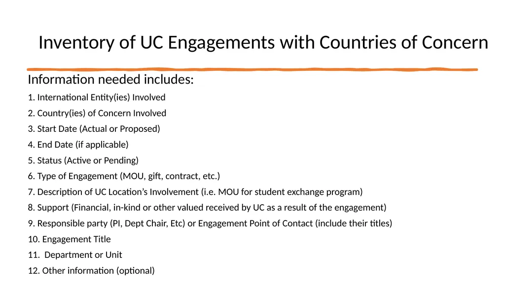 Update: UCOP International Affiliations Mandate - slide 22 of 24