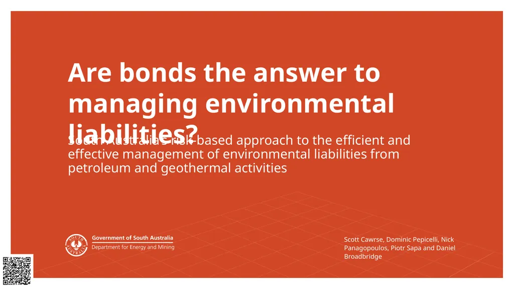 South Australia’s risk-based approach to the