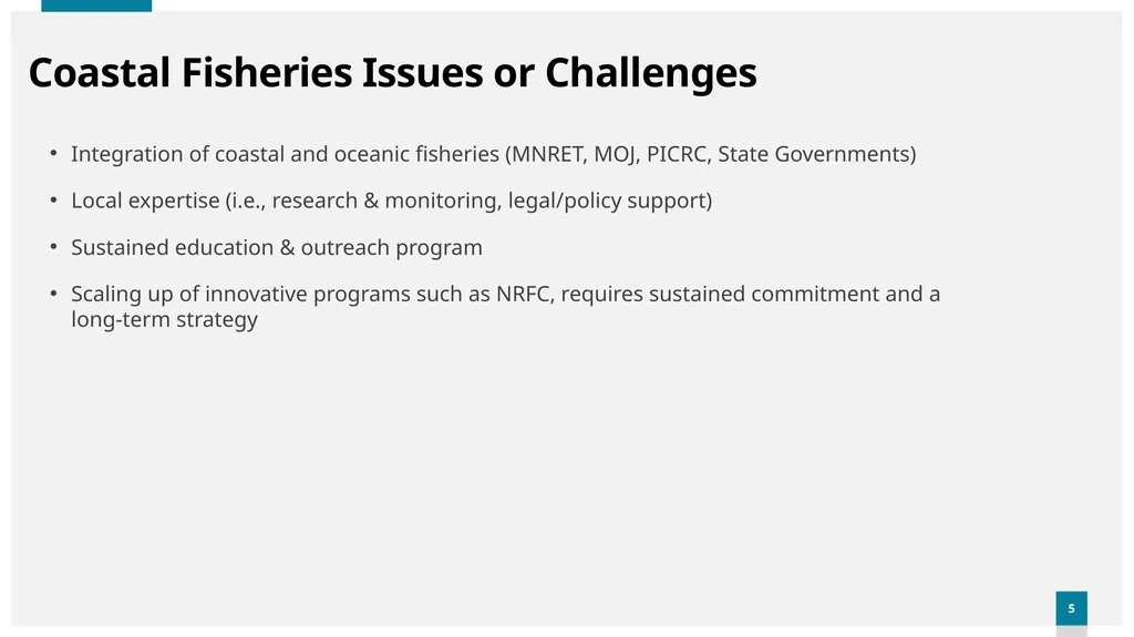 Bureau of Marine Resources Ministry of Natural - slide 5 of 6