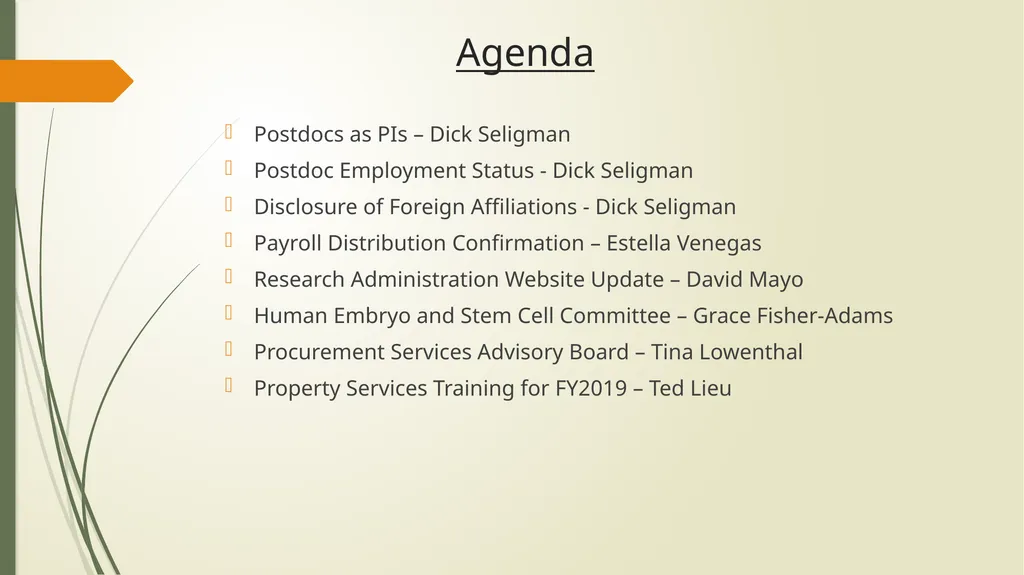 Research Administration Forum March 19, 2019 - slide 2 of 24