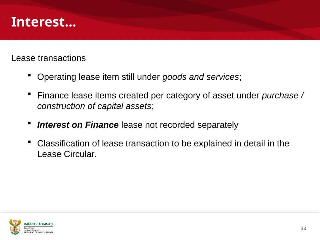 SCOA V4 RE-IMPLEMENTATION INTRODUCTION NATIONAL - slide 33 of 42