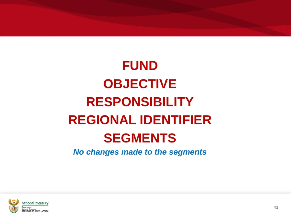 SCOA V4 RE-IMPLEMENTATION INTRODUCTION NATIONAL - slide 41 of 42