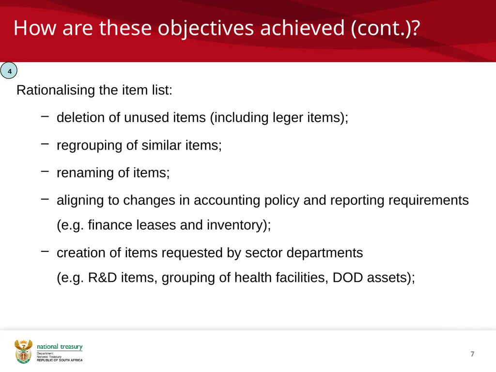 SCOA V4 RE-IMPLEMENTATION INTRODUCTION NATIONAL - slide 7 of 42