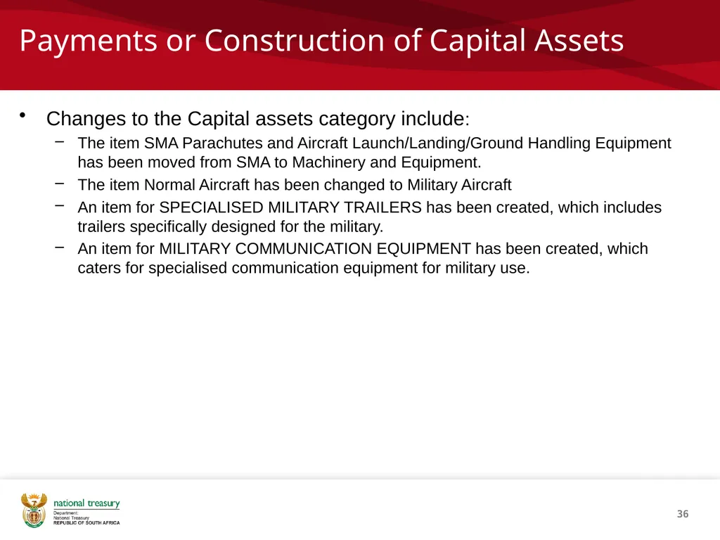 SCOA V4 RE-IMPLEMENTATION INTRODUCTION NATIONAL - slide 36 of 42