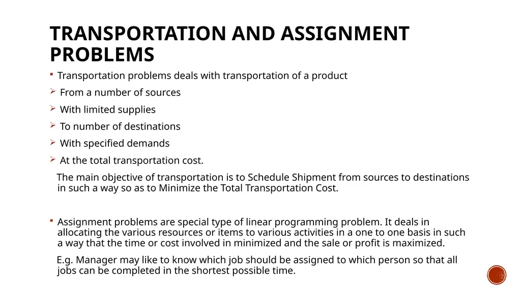 Unit 1 Introduction to operation research - slide 15 of 23