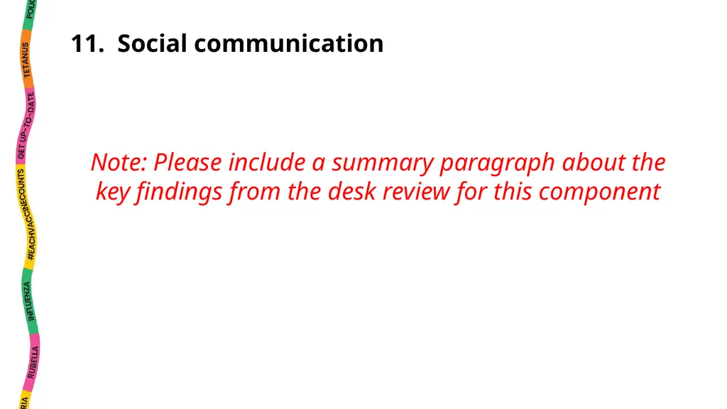 National EPI Situation Analysis Instructions This - slide 31 of 35