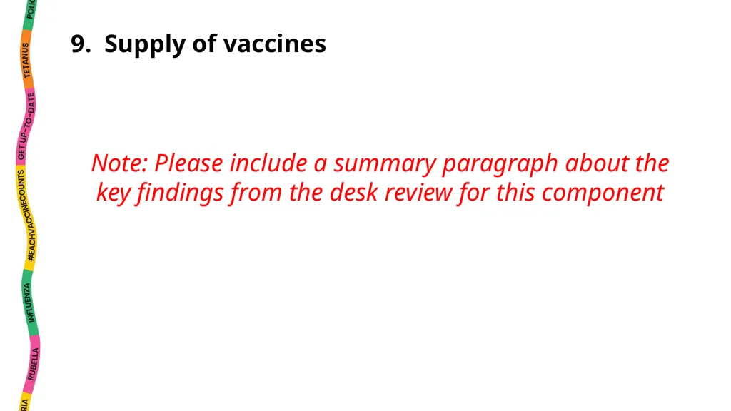 National EPI Situation Analysis Instructions This - slide 27 of 35