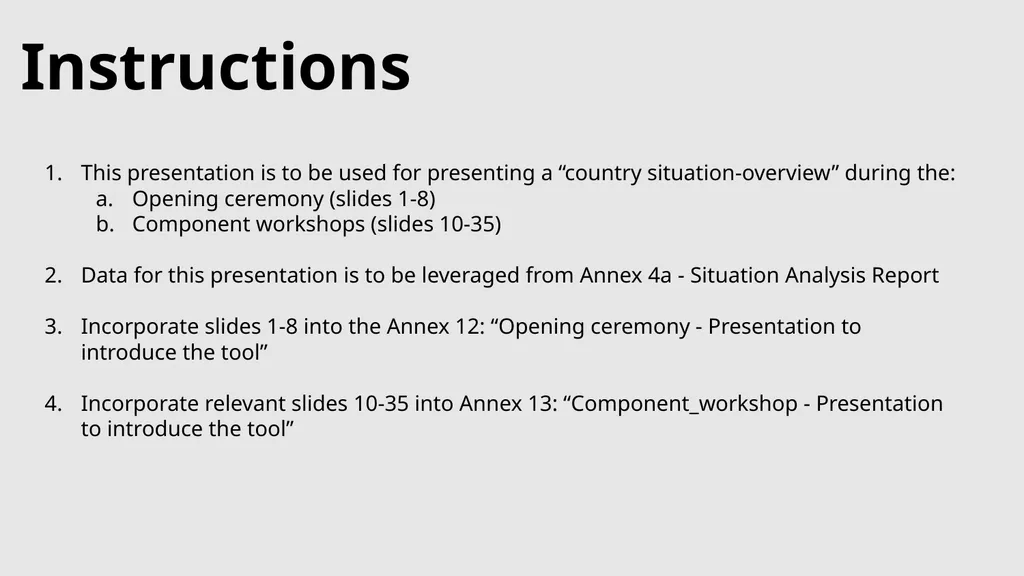National EPI Situation Analysis Instructions This - slide 2 of 35