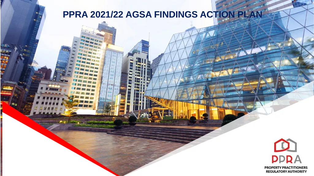 PPRA 2021/22 AGSA FINDINGS ACTION PLAN PURPOSE: TO - slide 1 of 10