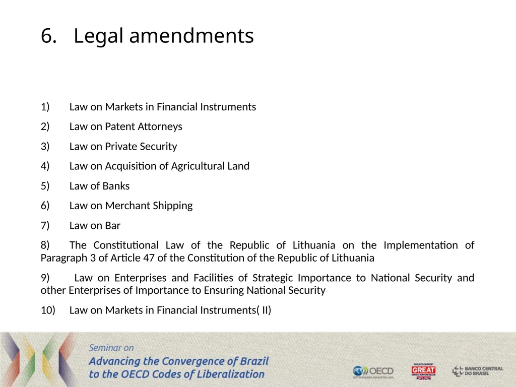 Challenges and benefits of the accession process – - slide 6 of 8