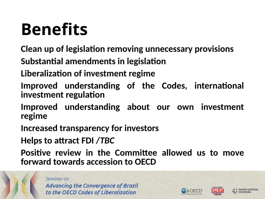 Challenges and benefits of the accession process – - slide 8 of 8
