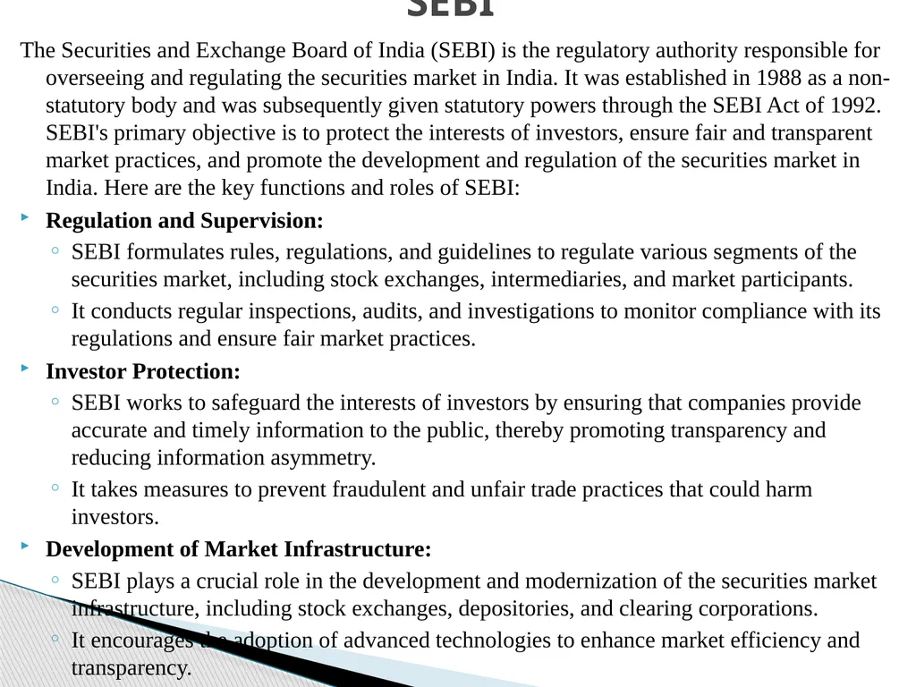Investor Protection Dr. Muzaffar Ahmad Dar The - slide 2 of 11