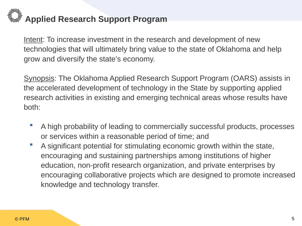 Oklahoma Incentive Evaluation Commission Criteria - slide 5 of 33