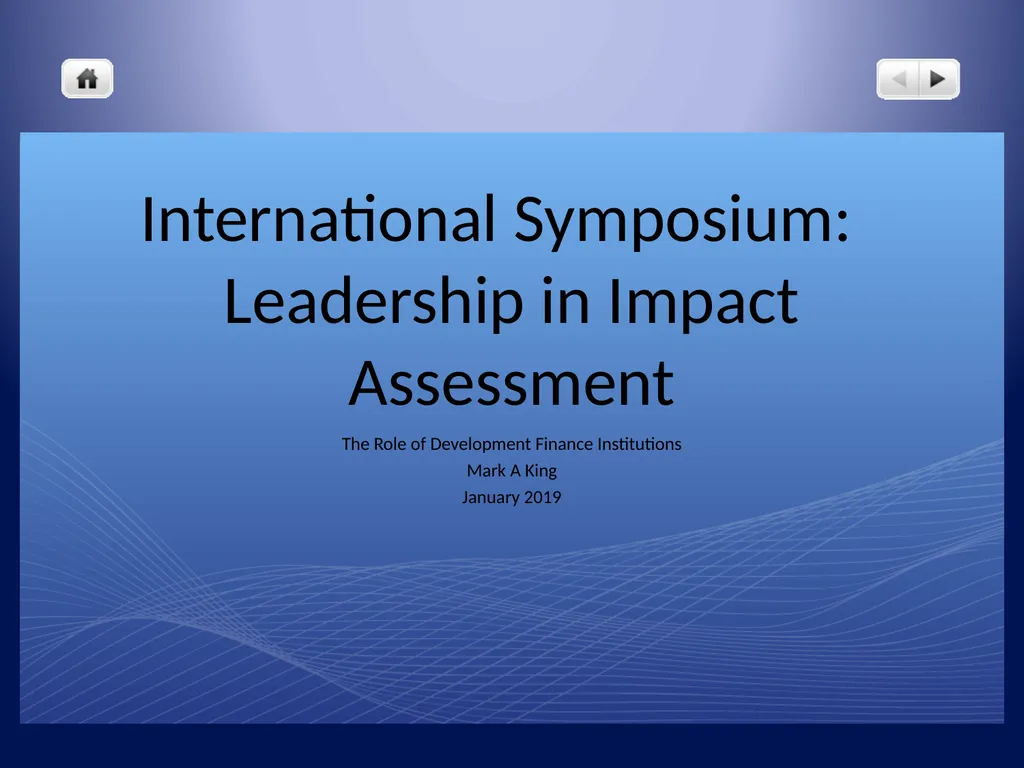 International Symposium: Leadership in Impact